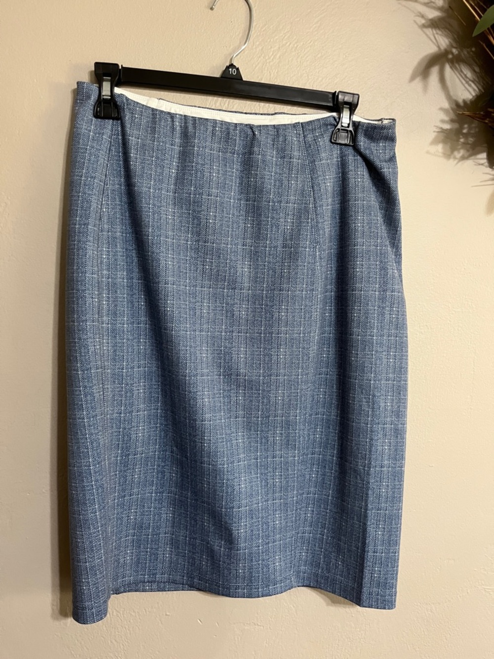 🌾Liverpool Blue Tweed Pencil Skirt - Women